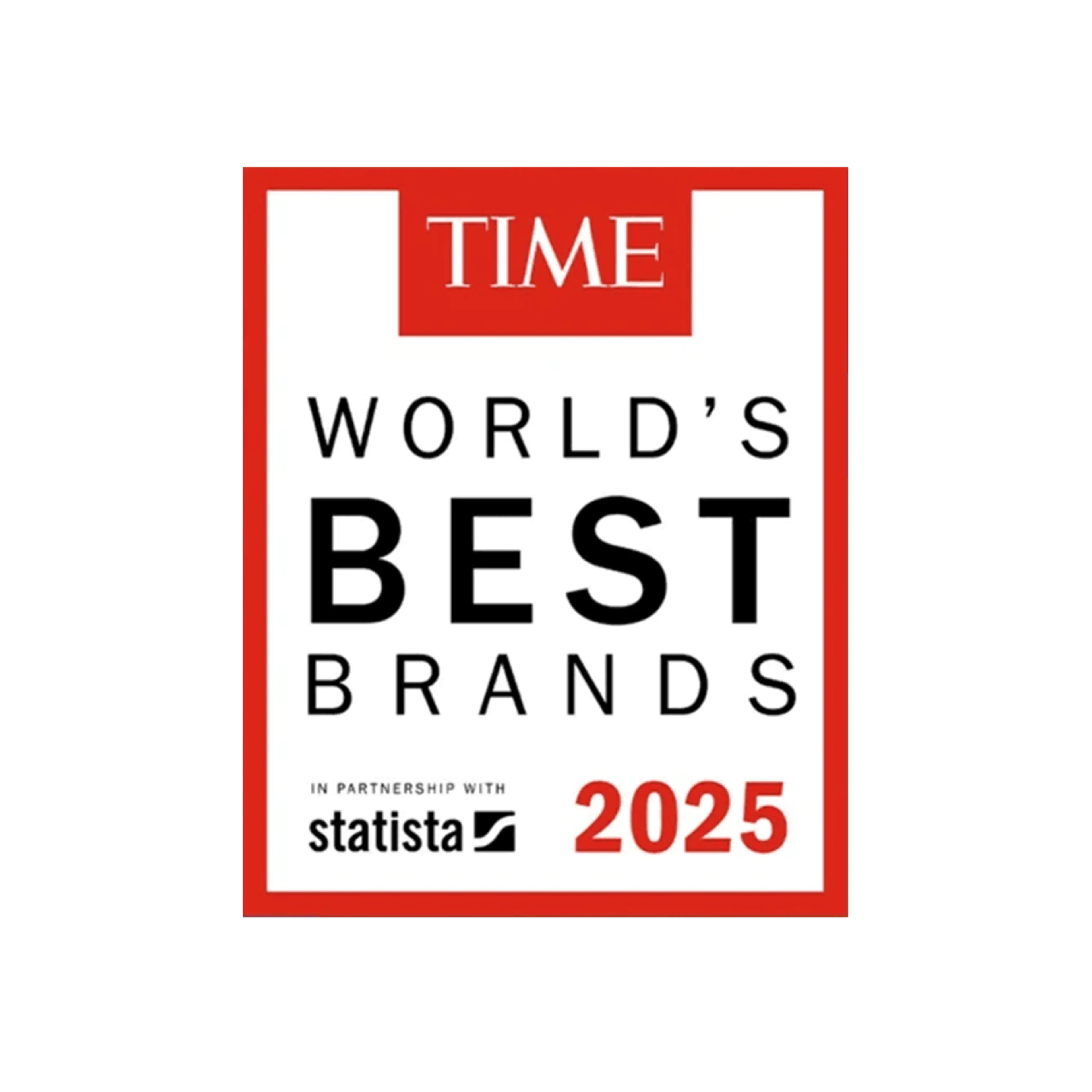 TIME magazine with the text "World's best brands 2025"