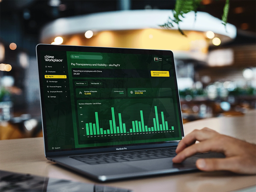PayTV interface for payroll managers.